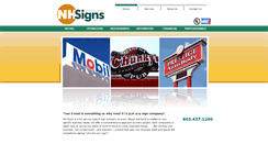 Desktop Screenshot of nhsigns.com