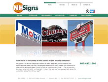 Tablet Screenshot of nhsigns.com